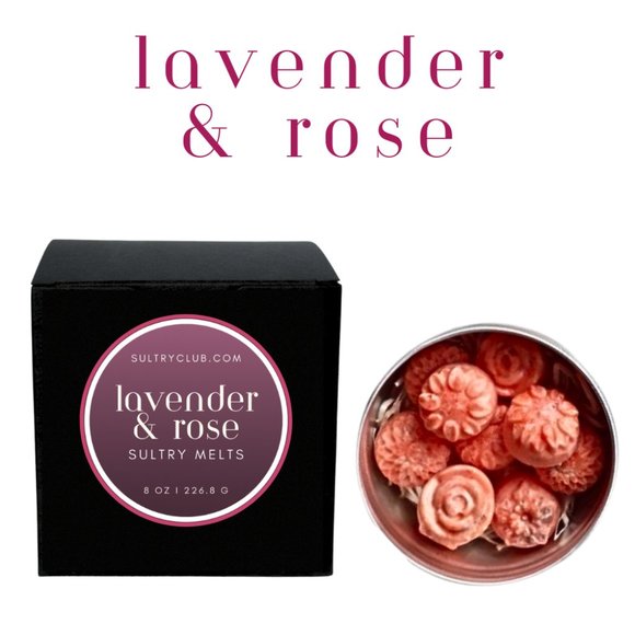 Lavender & Rose Sultry Melts/Travel Candle - Picture 1 of 4